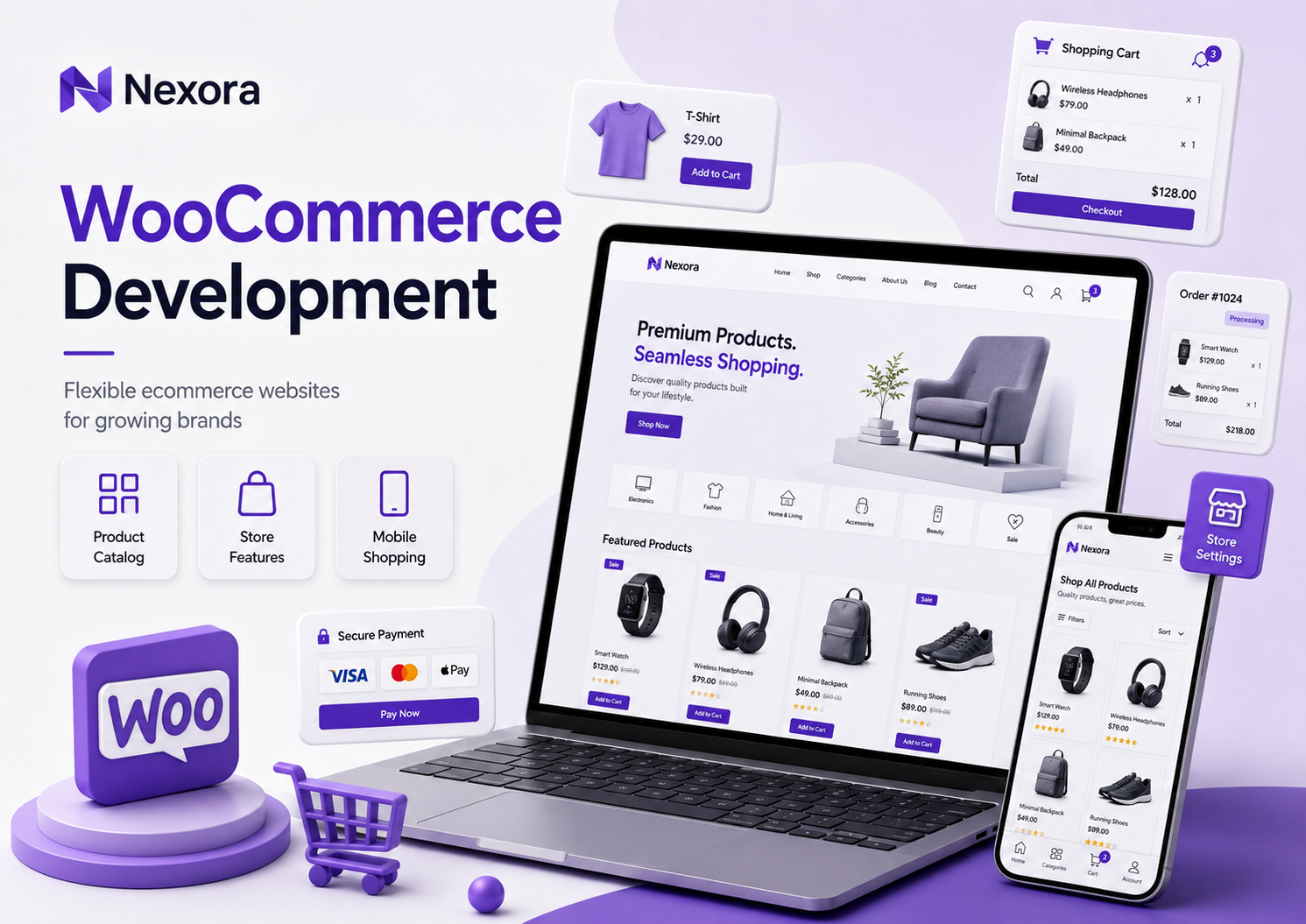 WooCommerce development services for online stores