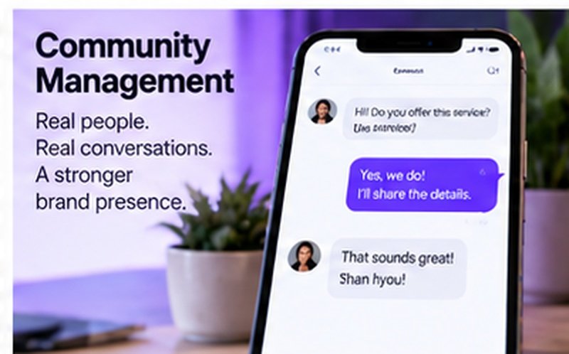 Social media community management and customer messages